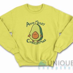 Avo Merry Christmas Sweatshirt Color Yellow