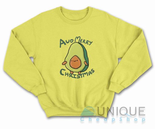 Avo Merry Christmas Sweatshirt Color Yellow