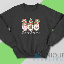 Christmas Family Gnome Sweatshirt Color Black