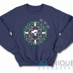 Christmas Skull Sweatshirt Color Navy
