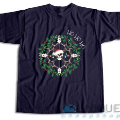 Christmas Skull T-Shirt Color Navy