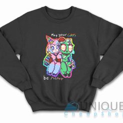 May Your Gays Be Merry Sweatshirt Color Black