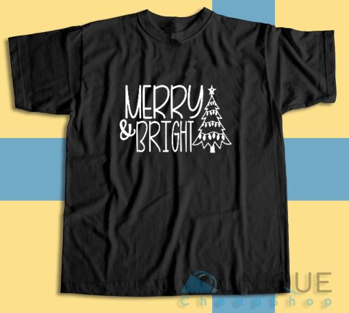 Merry Bright T-Shirt Color Black