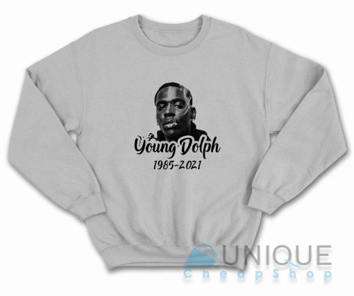 Rip Young Dolph Sweatshirt Color Grey