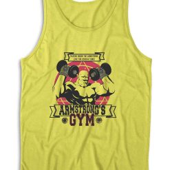 Strong Arm Gym Racerback Tank Top Color Yellow
