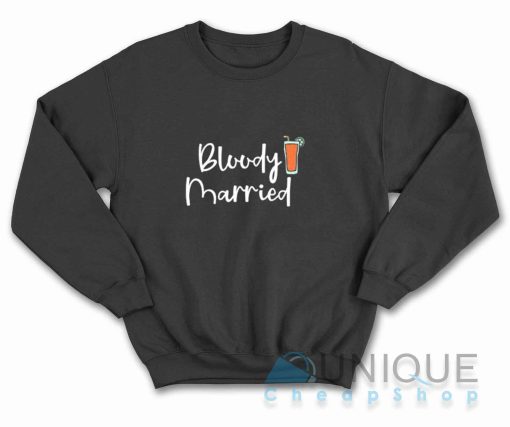 Bloody Married Sweatshirt Color Black