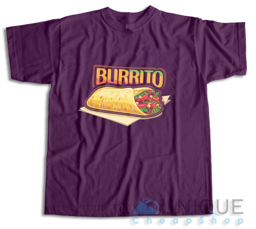 Burrito T-Shirt Color Purple