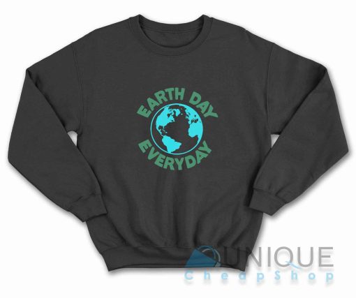 Earth Day Everyday Sweatshirt Color Black