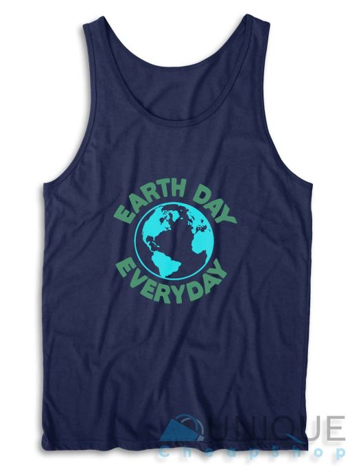 Earth Day Everyday Tank Top Color Navy