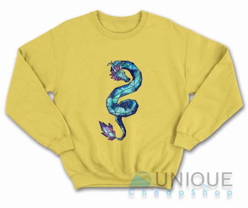 Geometric Galaxy Dragon Sweatshirt