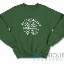 Pizzatarian Sweatshirt Color Dark Green