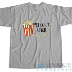 Popcorn Junkie T-Shirt Color Grey