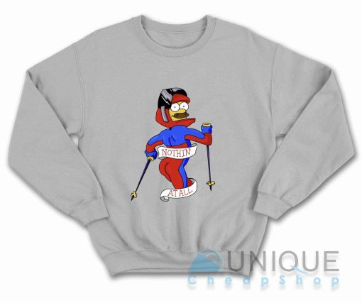 The Simpsons Stupid Sexy Flanders Sweatshirt Color Grey