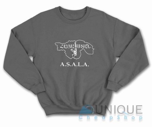Asala Secret Army For Liberation Sweatshirt Color Grey