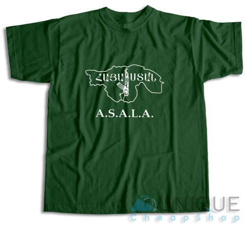 Asala Secret Army For Liberation T-Shirt Dark Green