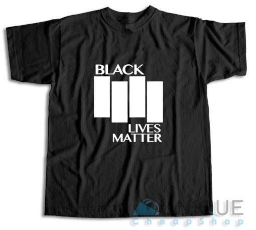 Black Lives Matter Black Flag Parody T-Shirt Color Black