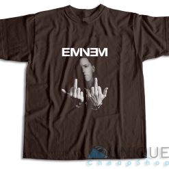 Eminem Finger T-Shirt Brown