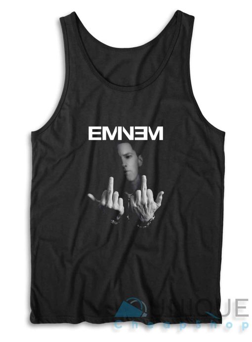 Eminem Finger Tank Top Color Black