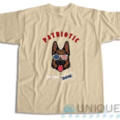 Patriotic To The Bone T-Shirt Color Cream