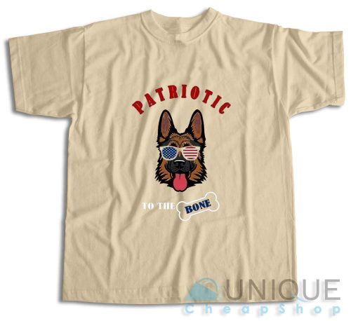 Patriotic To The Bone T-Shirt Color Cream