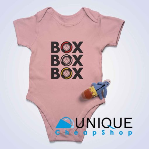 Box Box Box Baby Bodysuits Pink