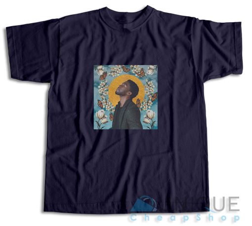 Chadwick Boseman Black Panther T-Shirt Color Navy