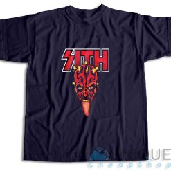 Darth Maul Sith Kiss Heavy Metal T-Shirt Color Navy