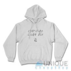 Drake Certified Lover Boy Hoodie Color White