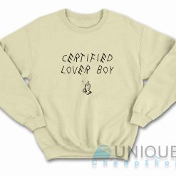 Drake Certified Lover Boy Sweatshirt Color Cream