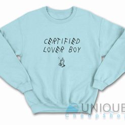 Drake Certified Lover Boy Sweatshirt Color Light Blue