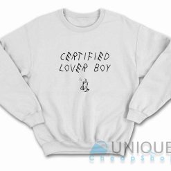 Drake Certified Lover Boy Sweatshirt Color White