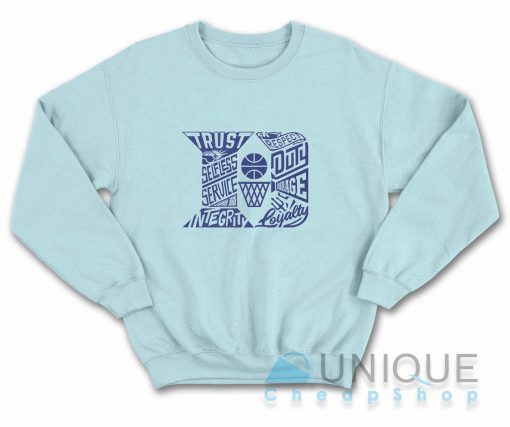 Duke Basketball Sweatshirt Color Light Blue