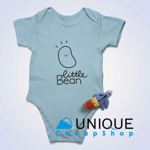 Little Bean Baby Bodysuits Light Blue