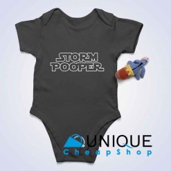 Storm Pooper Baby Bodysuits Color Black