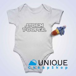 Storm Pooper Baby Bodysuits Color White
