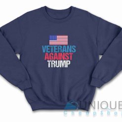 Veterans Against Trump Sweatshirt Color Navy