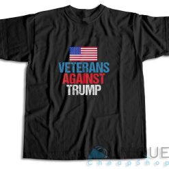 Veterans Against Trump T-Shirt Color Black