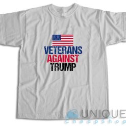 Veterans Against Trump T-Shirt Color Grey