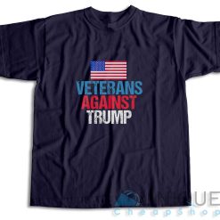 Veterans Against Trump T-Shirt Color Navy