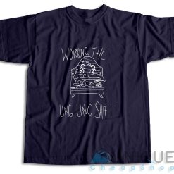 Working The Ling Ling Violin Shift T-Shirt Color Navy