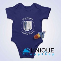 Attack On Titan Scout Survey Corps Baby Bodysuits Color Midnight Blue