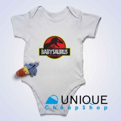 Babysaurus Rex Baby Bodysuits Color White