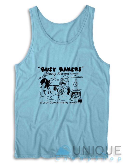 Busy Bakers Tank Top Color Light Blue