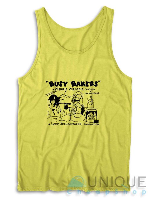 Busy Bakers Tank Top Color Yellow