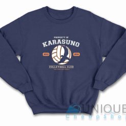 Karasuno Team Sweatshirt Color Navy