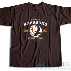 Karasuno Team T-Shirt Color Dark Brown