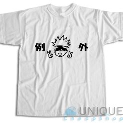 Satoru Gojo Jujutsu Kaisen T-Shirt Color White
