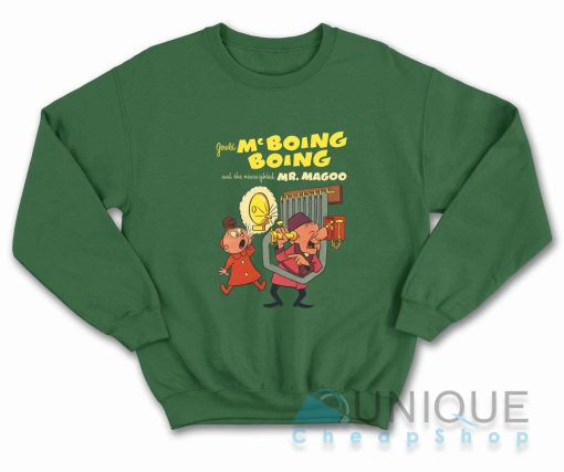 The Gerald McBoing-Boing Show Sweatshirt Color Dark Green
