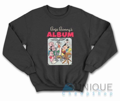 Bugs Bunny's Album Sweatshirt Color Black