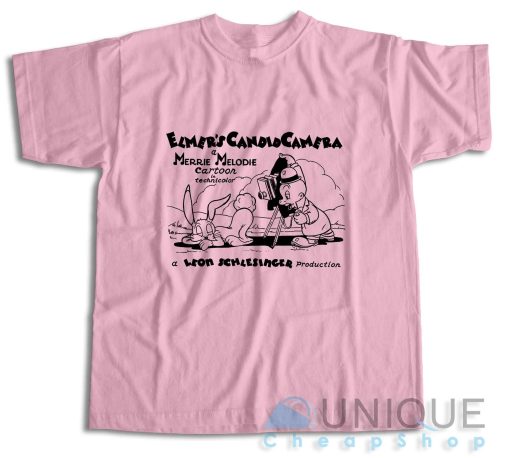 Elmer's Candid Camera T-Shirt Color Pink